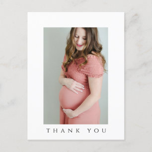 baby shower Bedankt voor je postkaart Aankondigingskaart
