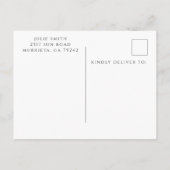 baby shower Bedankt voor je postkaart Aankondigingskaart (Achterkant)