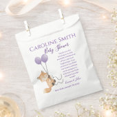 BABY SHOWER BEDANKZAKJE (Geknipt)