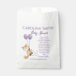 BABY SHOWER BEDANKZAKJE