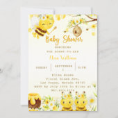 Baby shower Bee Baby shower Kaart (Voorkant)