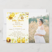 Baby shower Bee Baby shower Kaart (Voorkant)