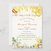 Baby shower Bee Een beetje honing is onderweg Kaart (Voorkant)