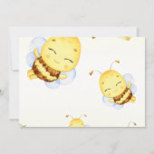 Baby shower Bee Een beetje honing is op de weg Fot Kaart (Achterkant)