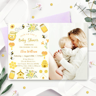 Baby shower Bee Foto Kaart