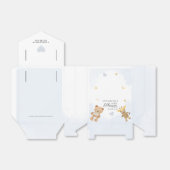 Baby shower Beer en Giraffe Waterverf Bedankdoosjes (Uitgevouwen)