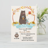 Baby shower Beer uitnodiging (Staand voorkant)