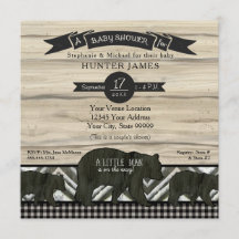 Baby shower Beer Woodland Forest houthakker Plaid