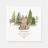 Baby shower Beer Woodland Servet (Voorkant)