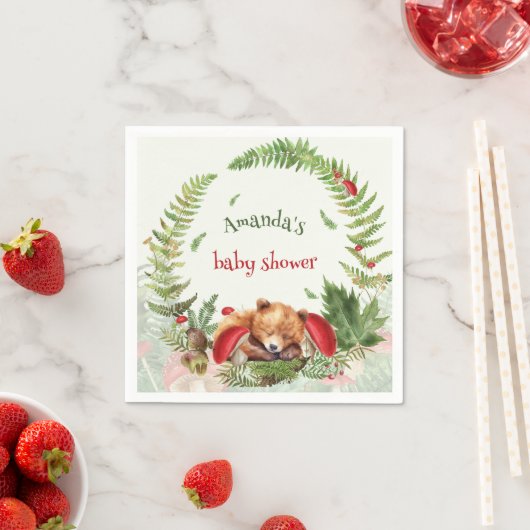 Baby shower Beer Woodland Servet (Insitu)