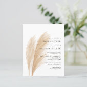 Baby shower begroting Pampas (Staand voorkant)