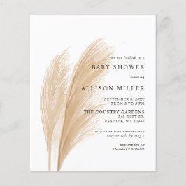 Baby shower begroting Pampas