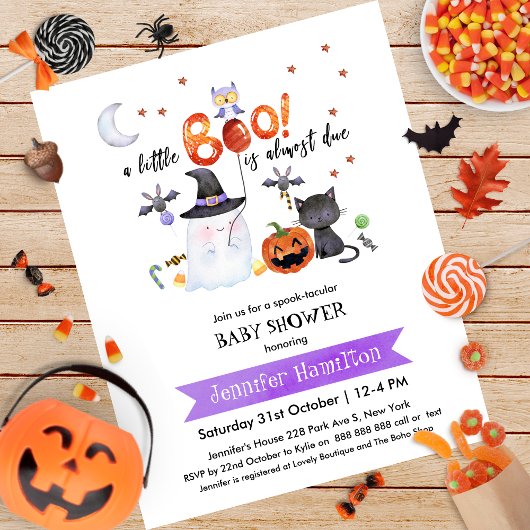 Baby shower begroting van Little Boo Halloween