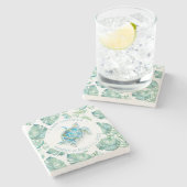 Baby shower begunstigt Tropisch Zee Schildpad Stenen Onderzetter (Zijkant)