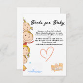 Baby shower Behuizing kaart (Voorkant / Achterkant)