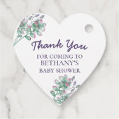 Baby shower Bekijk me groeien vetplanten Dank je Bedankjes Labels (Achterkant)