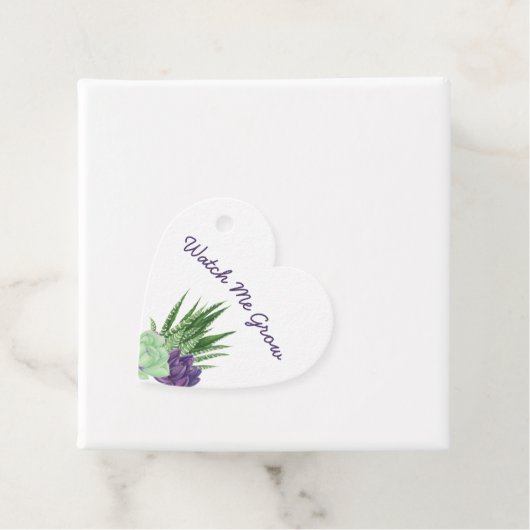 Baby shower Bekijk me groeien vetplanten Dank je Bedankjes Labels (In situ)