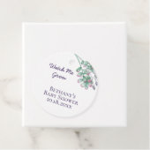 Baby shower Bekijk me Grow Waterverf Succulent Bedankjes Labels (In situ)