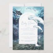 Baby shower Beluga Whale Ocean Kaart (Voorkant)