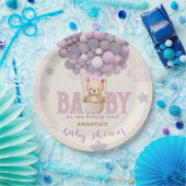 Baby shower Beren ballonnen roze vioet Papieren Bordje (Feest)