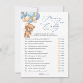 Baby shower Beren ballonnen van mama of papa Kaart (Achterkant)