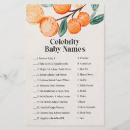 baby shower beroemd baby spel