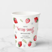  Baby shower "Berry Sweet" Papieren Bekers (Voorkant)