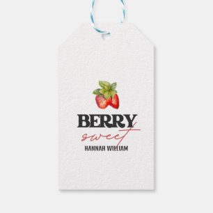 Baby shower Berry Sweet Strawberries Cadeaulabel