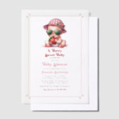 Baby Shower 'Berry Sweet' Vellum Uitnodigingen (Offset)