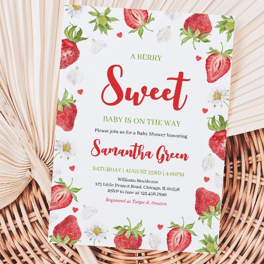 Baby Shower 'Bes Zoet' Kaart