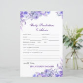 Baby shower Bewerkbare Baby Voorspelling en advies (Staand voorkant)