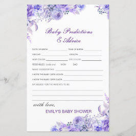 Baby shower Bewerkbare Baby Voorspelling en advies