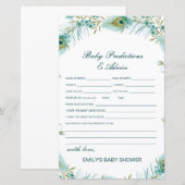 Baby shower Bewerkbare Baby Voorspelling en advies (Voorkant / Achterkant)