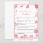 Baby shower Bewerkbare Baby Voorspelling en advies (Voorkant / Achterkant)