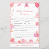 Baby shower Bewerkbare Baby Voorspelling en advies (Voorkant)