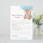 Baby shower Bewerkbare Baby Voorspelling en advies (Staand voorkant)