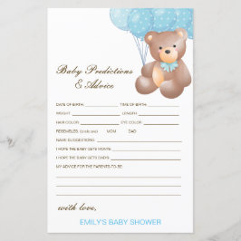 Baby shower Bewerkbare Baby Voorspelling en advies