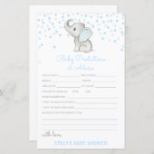 Baby shower Bewerkbare Baby Voorspelling en advies (Voorkant / Achterkant)