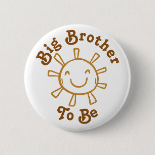 Baby shower Big Brother om hier te zijn komt de Zo Ronde Button 5,7 Cm