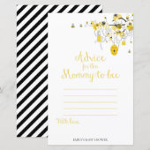 Baby shower bij bijen - advies voor mama om te wor (Voorkant / Achterkant)