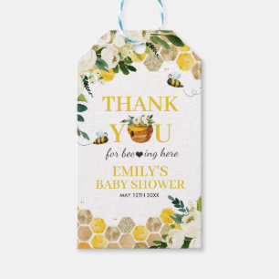 Baby shower bij de bijen  cadeaulabel