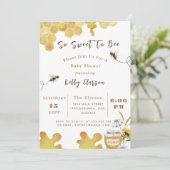 Baby shower bij zo lief om bij te zijn kaart (Staand voorkant)