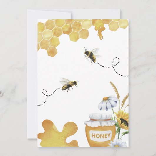 Baby shower bij zo lief om bij te zijn kaart (Achterkant)