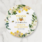 Baby shower bijen mama om genderneutraal te zijn bedankjes labels (Voorkant)