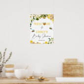 Baby shower bijen mama om genderneutraal te zijn poster (Keuken)