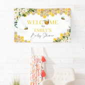 Baby shower bijen mama om genderneutraal te zijn spandoek (Insitu)