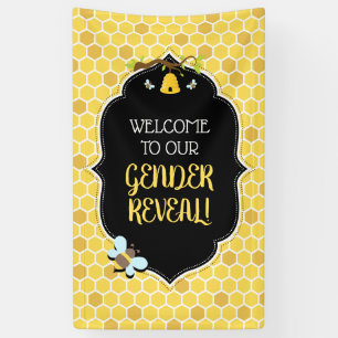 Baby shower bijen spandoek