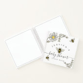 Baby shower bijen Welkom bij de bundel-bijenkast Notitieboek (Binnen)