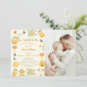 Baby shower bijen zo lief om bij te zijn foto kaart (Staand voorkant)
