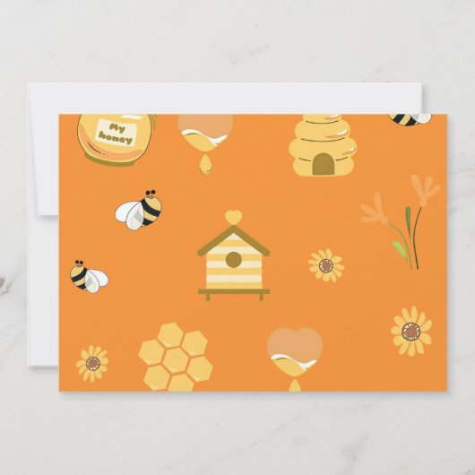 Baby shower bijen zo lief om bij te zijn foto kaart (Achterkant)